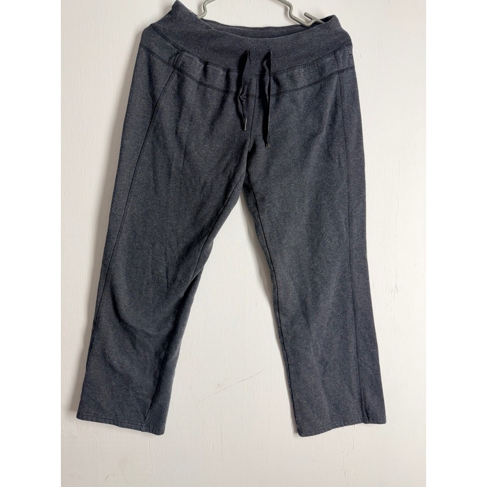 Head Womens Charcoal Gray Athletic Jogger Pants Small Drawstring Crop Sweatpants